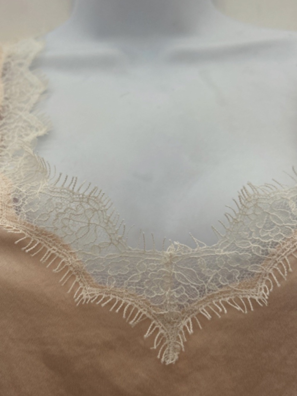Ralph Lauren, Silk Lace Camisole in Peachy Pink, Size 4